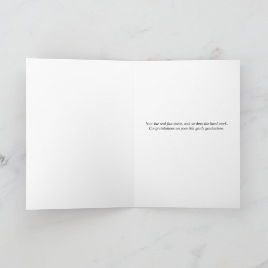 8e graads Afstuderen Kaart (Binnen)