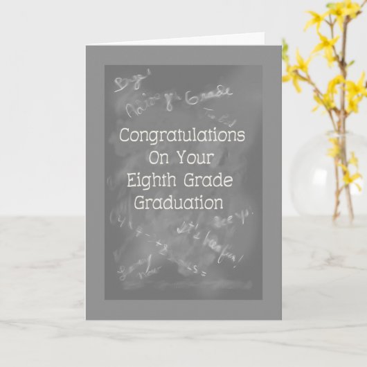 8e graads Afstuderen Kaart (Gele Bloem)