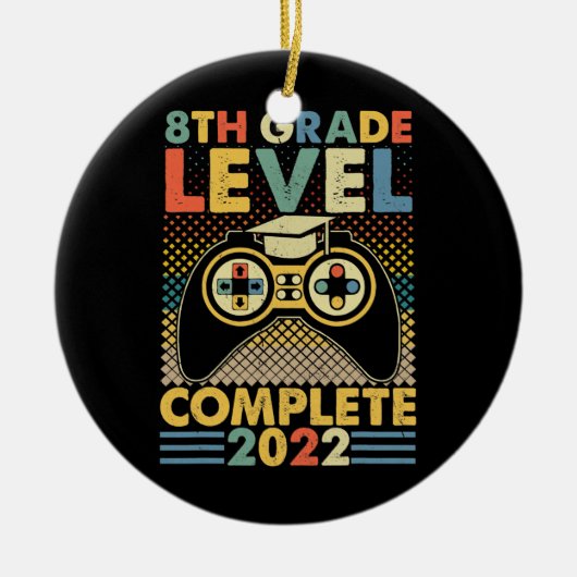 8e GRADE Level Complete 2022-videospellen Keramisch Ornament (Voorkant)