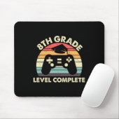 8e Grade Level Complete Afstuderen Gift voor Gamer Muismat (Met muis)