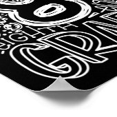 8e Grade Typografie Team achtste graad terug naar Poster (Hoek)