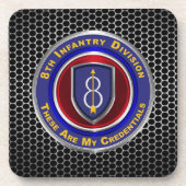 8e infanteriedivisie bier onderzetter (Voorkant)