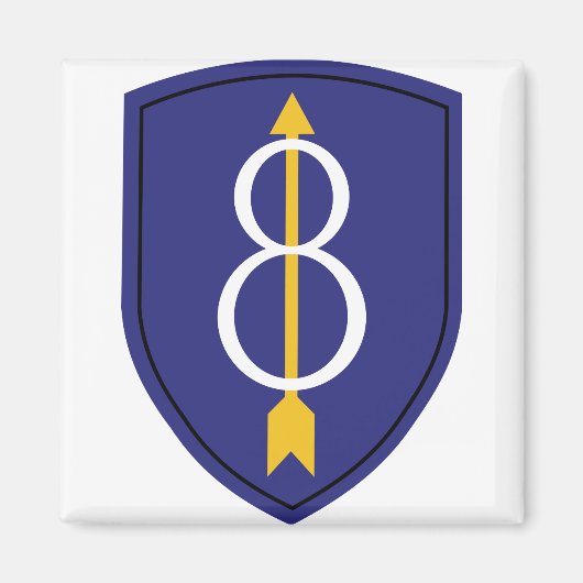 8e infanteriedivisie magneet (Voorkant)