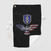 8e Infanteriedivisie “Pathfinder” Adelaar Golfhanddoek (Insitu)