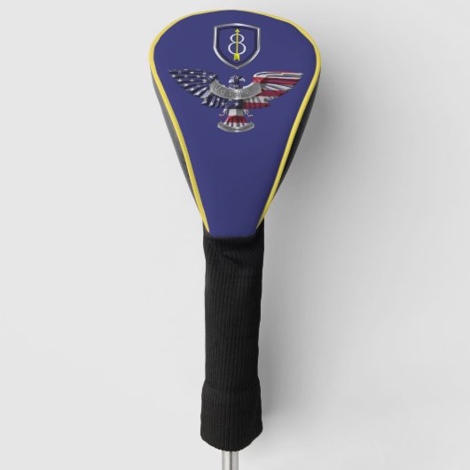 8e Infanteriedivisie “Pathfinder” Adelaar Golfheadcover (Voorkant)