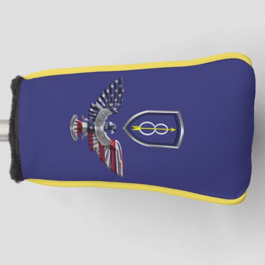 8e Infanteriedivisie “Pathfinder” Adelaar  Golfheadcover (Voorkant)