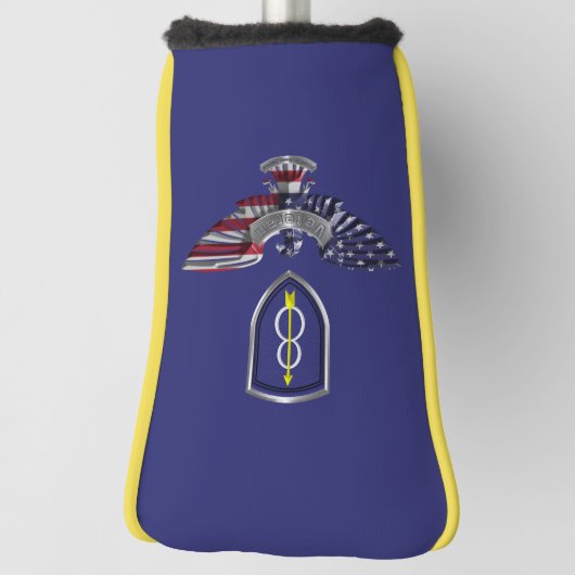 8e infanteriedivisie "Pathfinder" Eagle Golfheadcover (Draai 90)