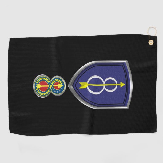 8e Infanteriedivisie "Pathfinder" Patch Golfhanddoek (Horizontaal)