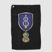8e Infanteriedivisie "Pathfinder" Patch Golfhanddoek (Voorkant)