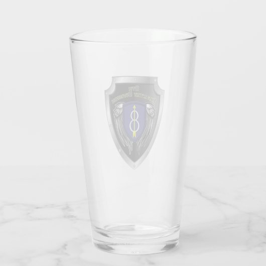 8e infanteriedivisie "Pathfinder"-schild Glas (Achterkant)