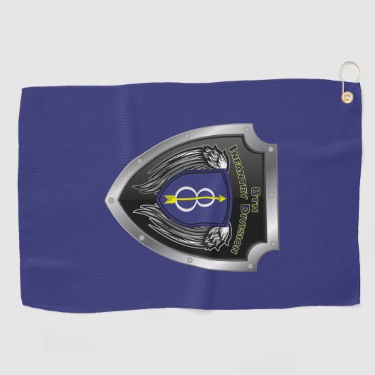 8e infanteriedivisie "Pathfinder"-schild Golfhanddoek (Horizontaal)