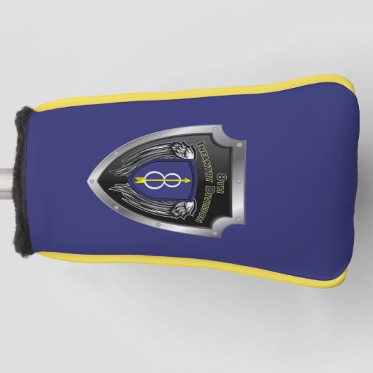8e infanteriedivisie "Pathfinder"-schild Golfheadcover (Voorkant)
