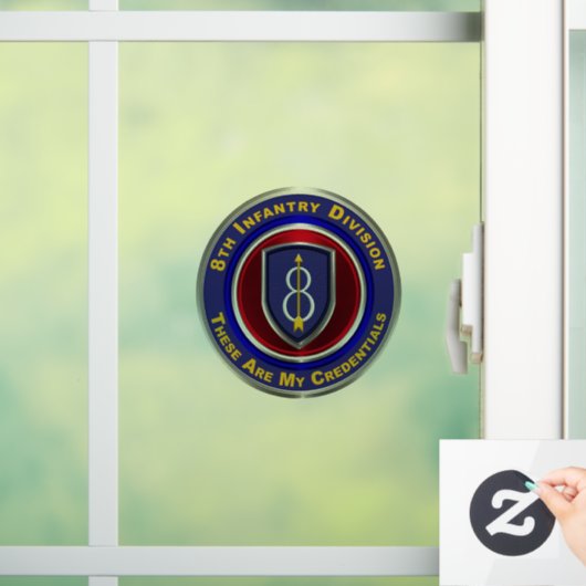 8e infanteriedivisie  raamsticker (Huis)