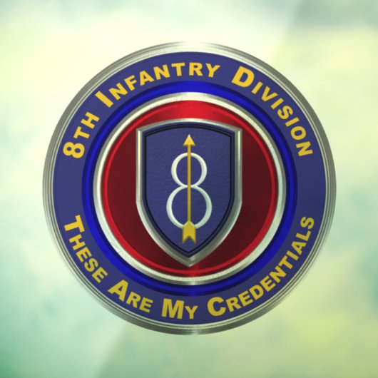 8e infanteriedivisie  raamsticker (Vel 3)