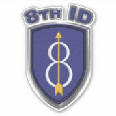 8E Infanteriedivisie Sticker (Voorkant)