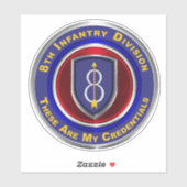 8E Infanteriedivisie Sticker (Vel)