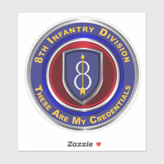 8E Infanteriedivisie Sticker (Vel)