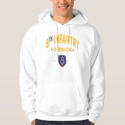 8e Infanteriedivisie - United States Military Hoodie (Voorkant)