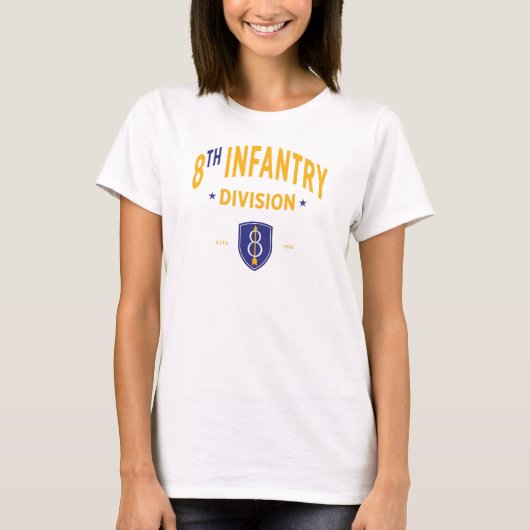 8e Infanteriedivisie - United States Military T-shirt (Voorkant)