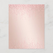 8e jaarbudget feestdag Glitter Roos Gold Metal (Achterkant)