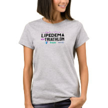 8e jaarlijkse Lipedema Triathlon Light Grey T-Shir