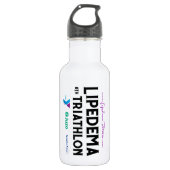 8e jaarlijkse Lipedema Triathlon waterflacon Waterfles (Voorkant)