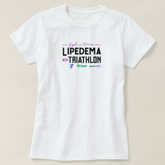 8e jaarlijkse Lipedema Triathlon White T-Shirt