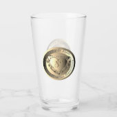 8e Jubileum Bigger Bronze Medallion Glas (Achterkant)
