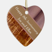 8e Jubileum, Bronze en aardewerk Keramisch Ornament (Rechts)