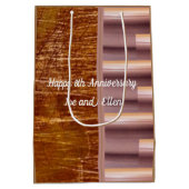 8e Jubileum, Bronze en aardewerk Medium Cadeauzakje (Achterkant)