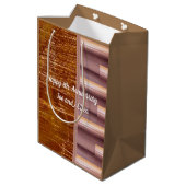 8e Jubileum, Bronze en aardewerk Medium Cadeauzakje (Achterkant Gekanteld)