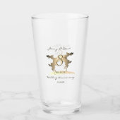 8e Jubileum Bronze Reindeer Glas (Voorkant)