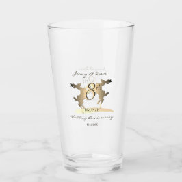 8e Jubileum Bronze Reindeer Glas