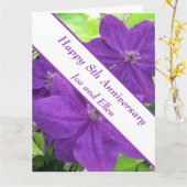 8e Jubileum, Clematis Kaart (Gele Bloem)
