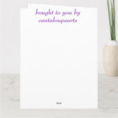 8e Jubileum, Clematis Kaart (Achterkant)