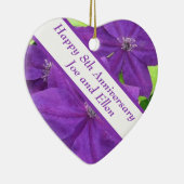 8e Jubileum, Clematis Keramisch Ornament (Rechts)