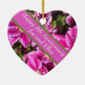 8e Jubileum, Clematis Keramisch Ornament (Voorkant)