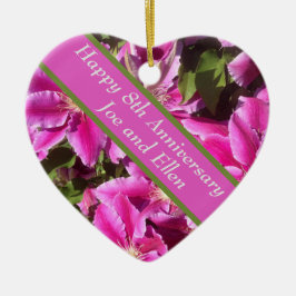 8e Jubileum, Clematis Keramisch Ornament