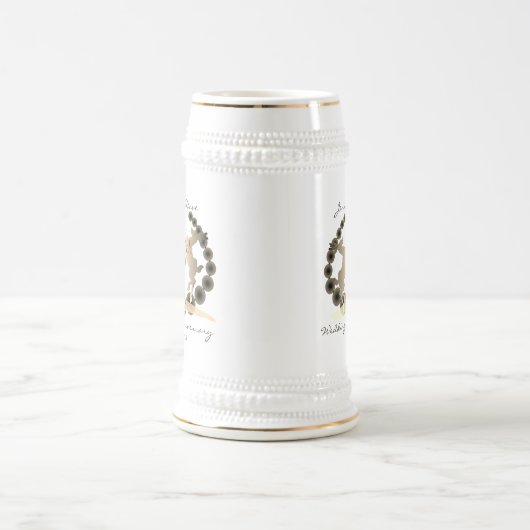 8e Jubileum met rendieremblem Bierpul (Center)