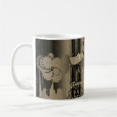 8e Jubileum uit de Bronze Wedding Steampunk Koffiemok (Links)