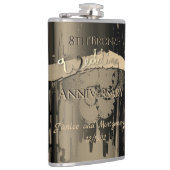 8e Jubileum van de Bronze Wedding Heupfles (Rechts)