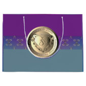 8e Jubileum van het huwelijk Bronze Emblem Gift Ba Groot Cadeauzakje (Voorkant)