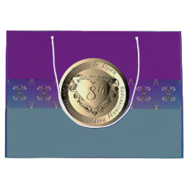 8e Jubileum van het huwelijk Bronze Emblem Gift Ba Groot Cadeauzakje