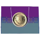 8e Jubileum van het huwelijk Bronze Emblem Gift Ba Groot Cadeauzakje (Achterkant)