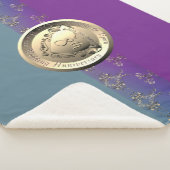 8e Jubileum van het huwelijk Bronze Emblem Sherpa Deken (3/4)