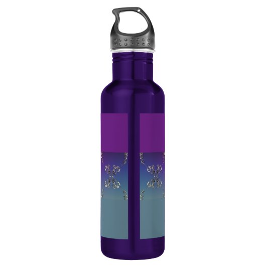 8e Jubileum van het huwelijk Bronze Emblem Waterfles (Achterkant)