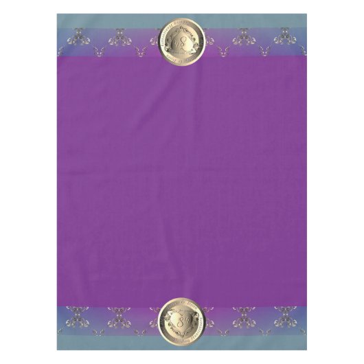 8e Jubileum van het huwelijk Bronze Heart Emblem Tafelkleed (Voorkant)