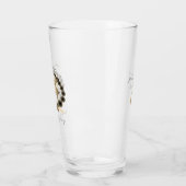 8e Jubileum van het huwelijk Bronze Reindeer Emble Glas (Links)