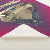 8e Jubileum van het huwelijk Bronze +Tourmaline Sherpa Deken (3/4)