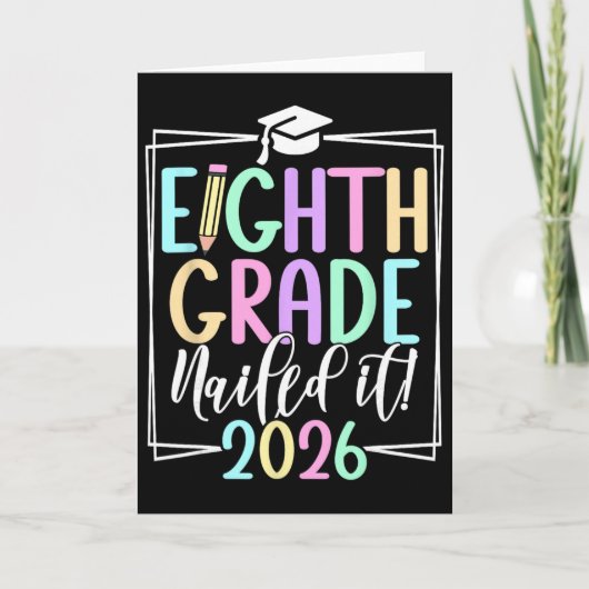 8e klas 2026 afstuderen middelbare school _1 kaart (Voorkant)